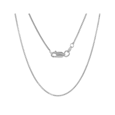 Solid .925 Sterling Silver 1.1mm Italian Box Chain product